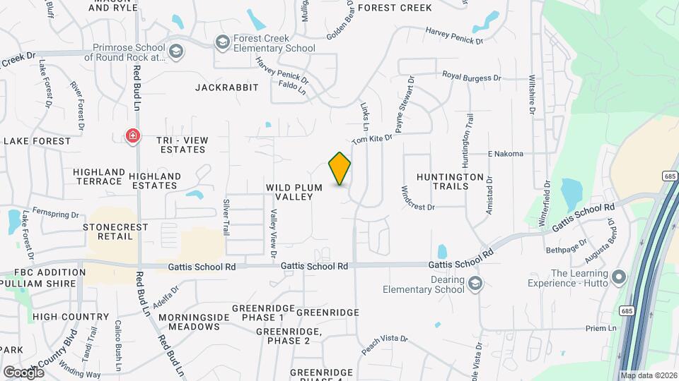 105 Sandy Lyle Cove Map and Location Details