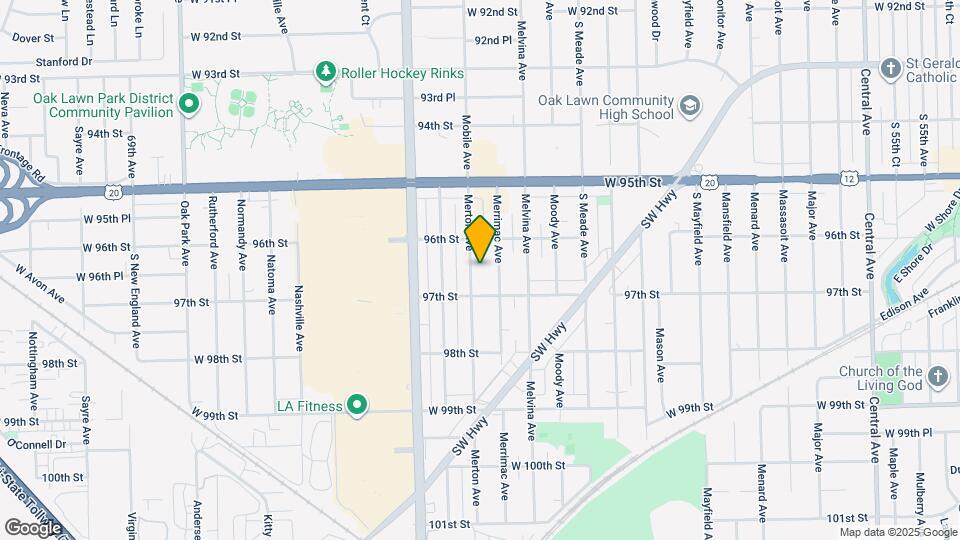 9625 Merton Ave Map and Location Details