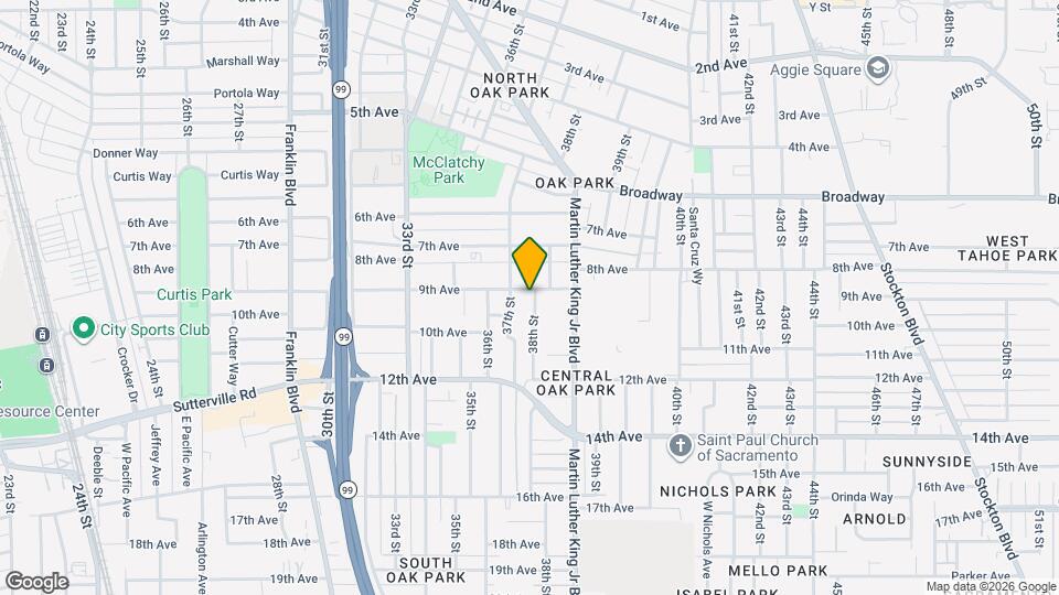 3410 38th St Map and Location Details