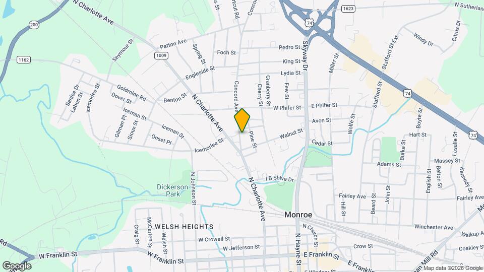 1020 Concord Ave Map and Location Details