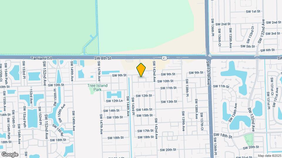 14310 SW 9th Terrace Map and Location Details