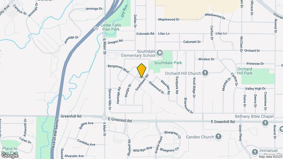 3915 Southlawn Rd Map and Location Details