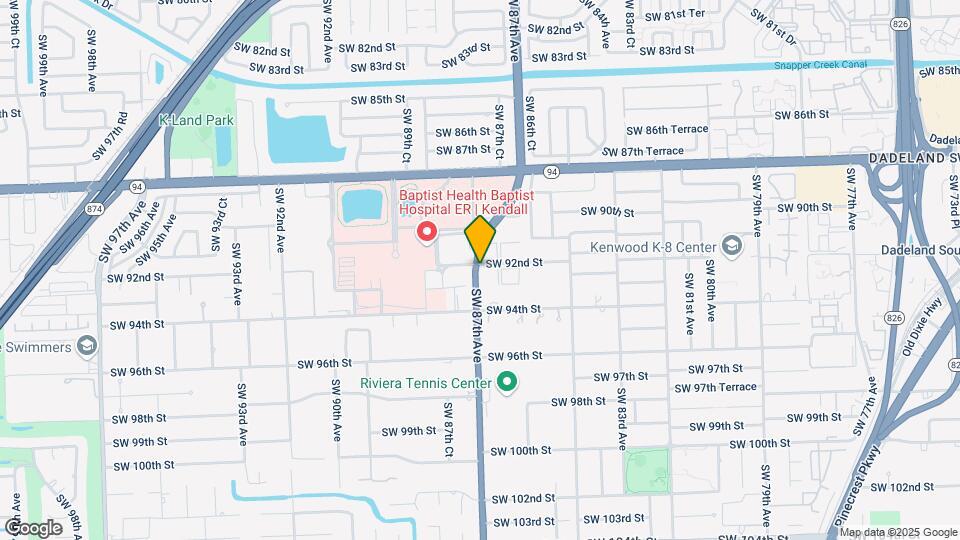 9225 SW 87th Ave Map and Location Details