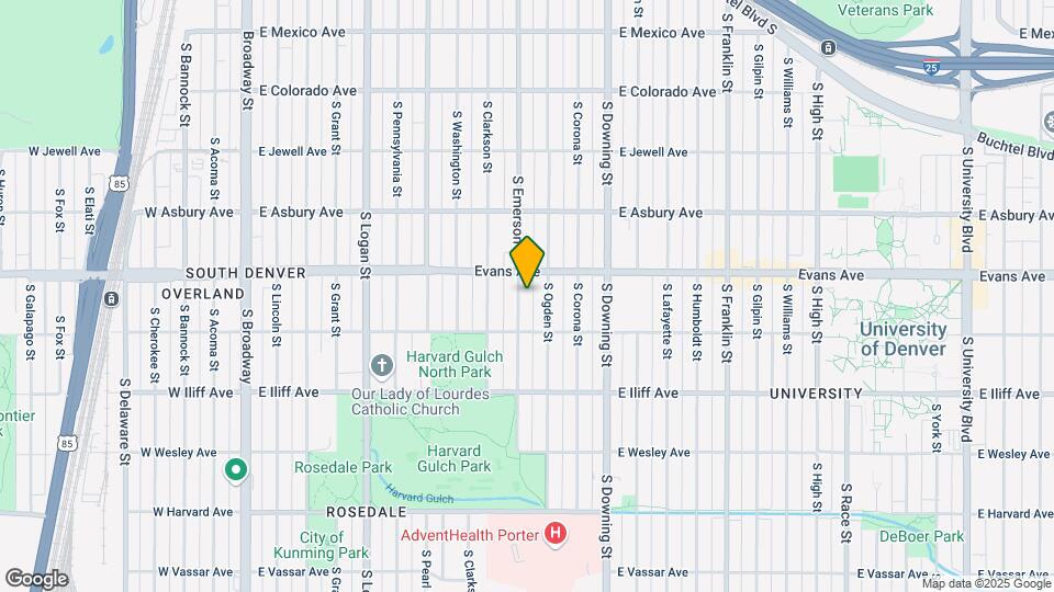 2140 S Emerson St Map and Location Details