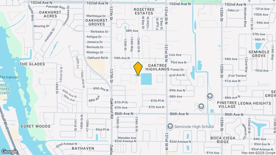 9109 134th Way, Unit ID1460701P Map and Location Details