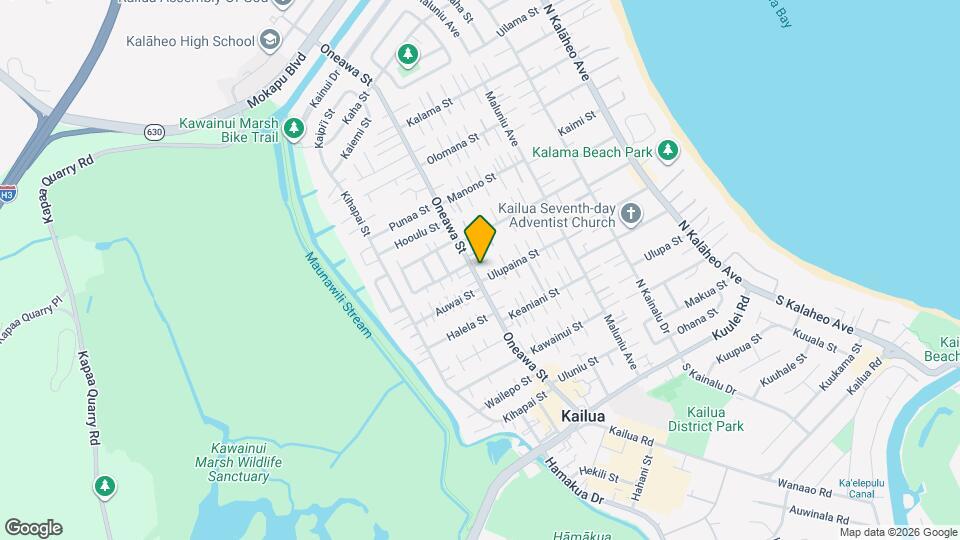 420A Oneawa St Mapa y Detalles de la Ubicación