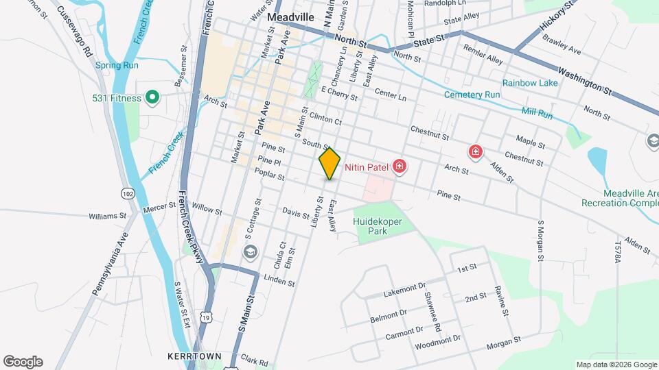 1051 Liberty St Map and Location Details