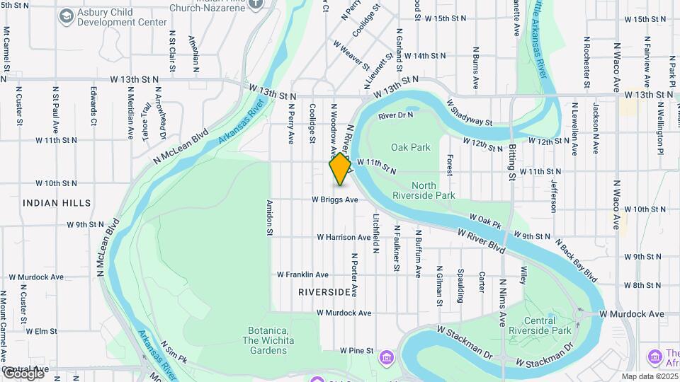 1112 N Woodrow Ave Map and Location Details