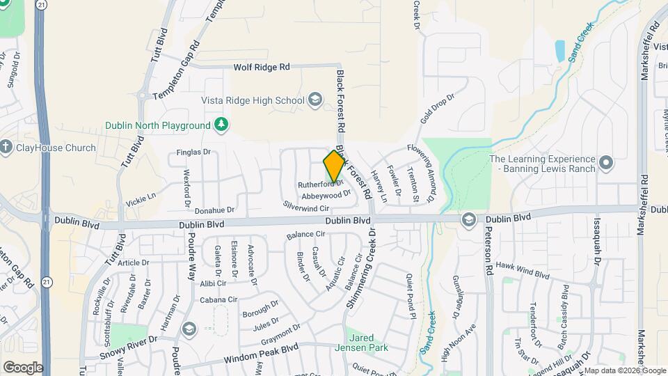 6721 Rutherford Dr Map and Location Details