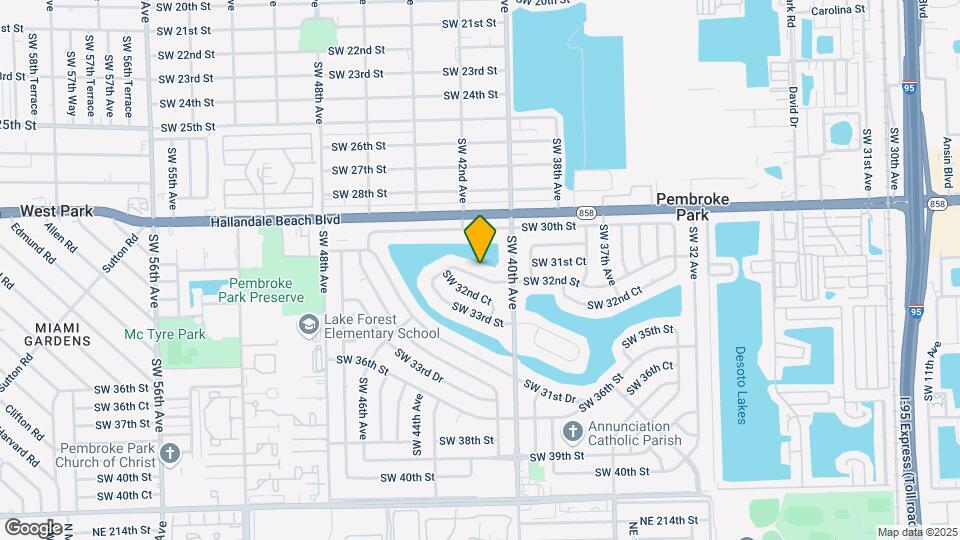 4111 SW 32nd St Map and Location Details