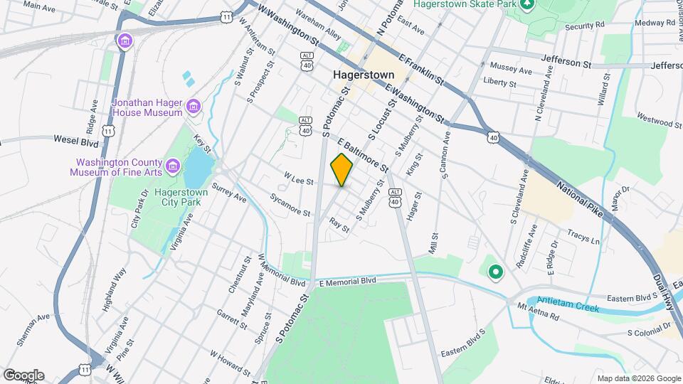 304 S Locust St Map and Location Details