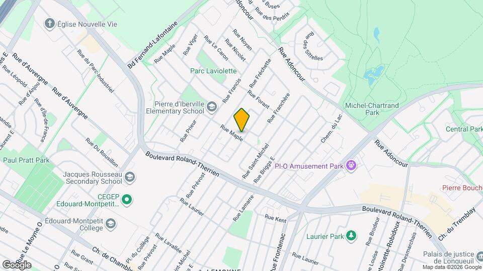 1121 Maple Rue Map and Location Details