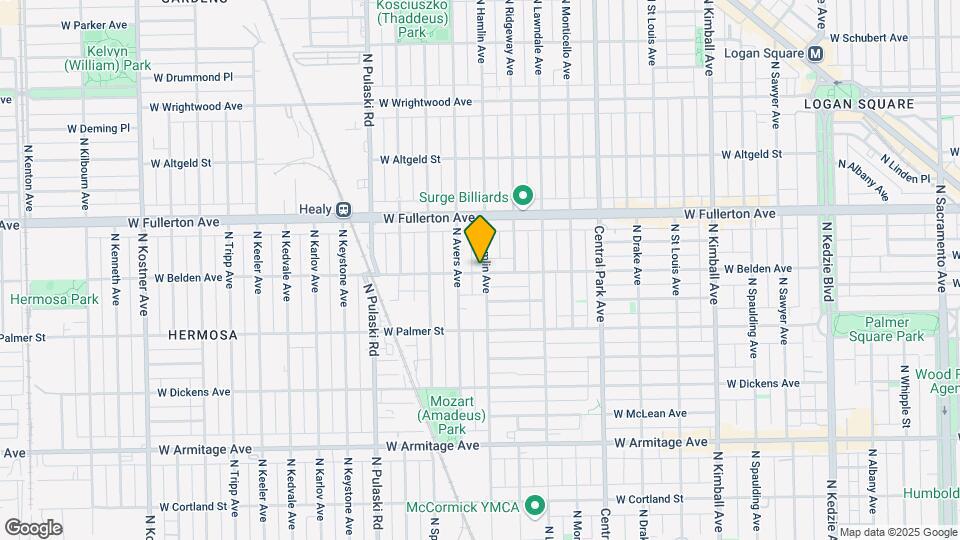 2300 N Hamlin Ave Map and Location Details