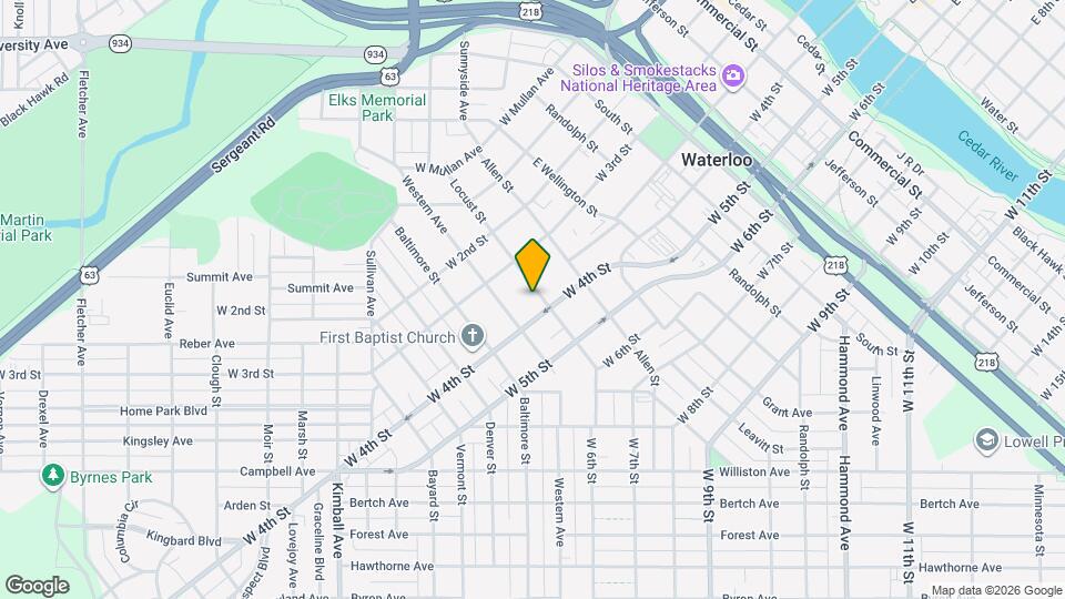 438 Locust St Map and Location Details