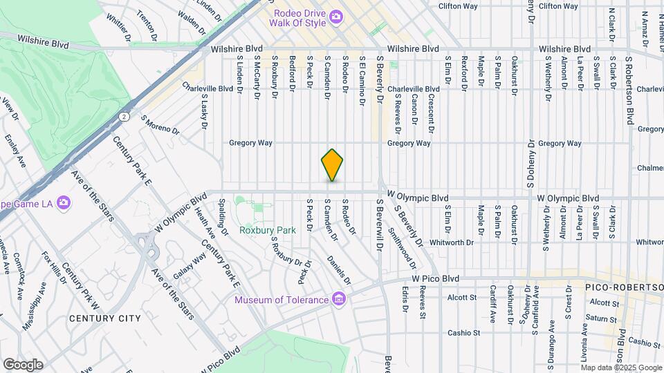 9561-9565 W Olympic Blvd Map and Location Details