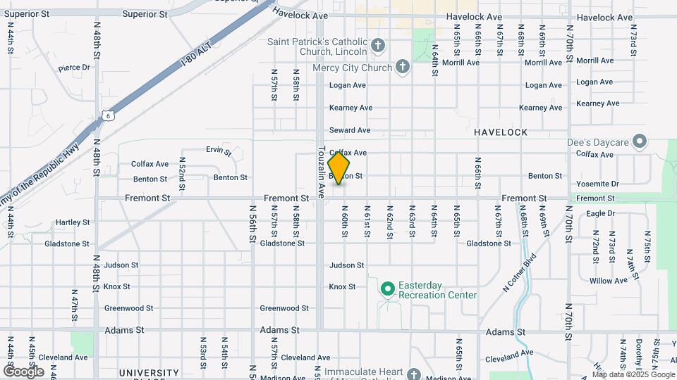 3619 N 60th St Mapa y Detalles de la Ubicación