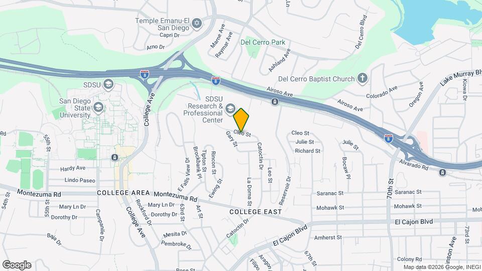 6443 Cleo St Map and Location Details