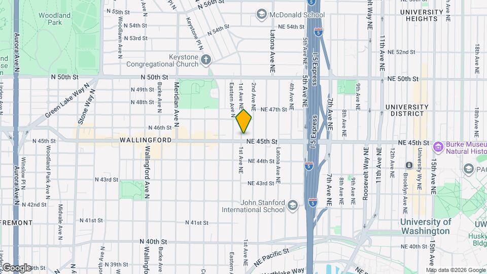 4504 1st Ave NE Map and Location Details