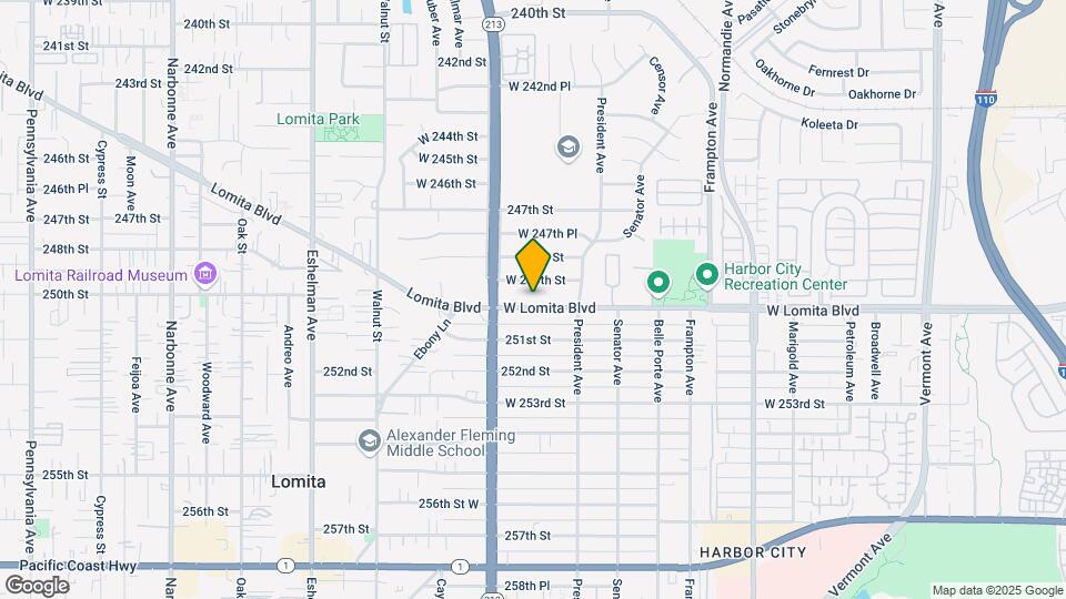 1629 Lomita Blvd Mapa y Detalles de la Ubicación