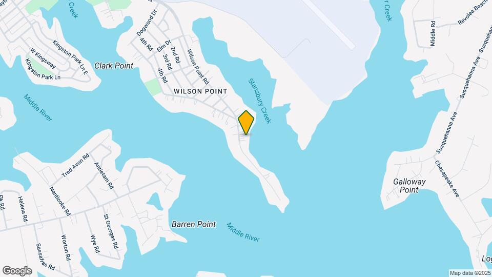 1711 Wilson Point Rd Map and Location Details