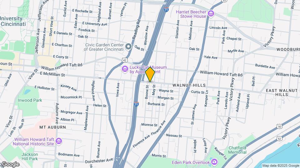 651 E McMillan St Map and Location Details