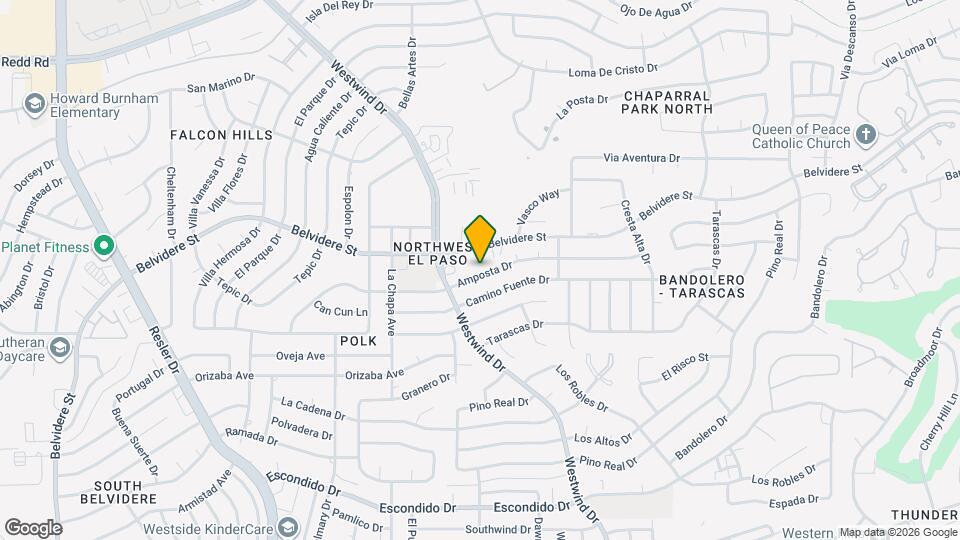6621 Amposta Dr Map and Location Details