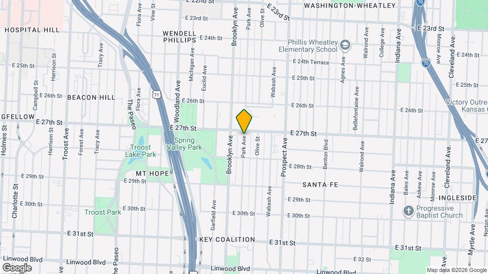 2706 Park Ave Map and Location Details