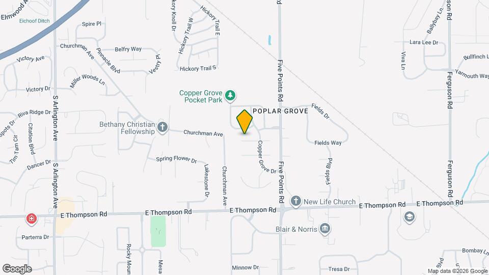 6822 Bluestem Ct Map and Location Details