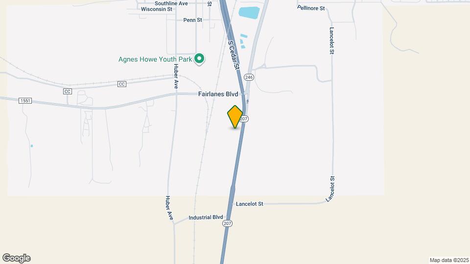 2400 S Cedar St Map and Location Details