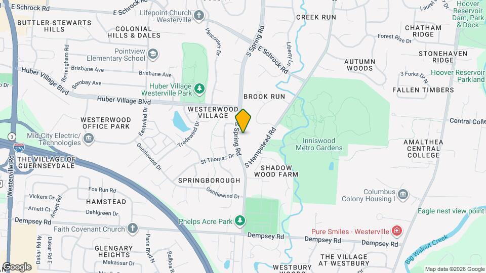 884 S Spring Rd Map and Location Details