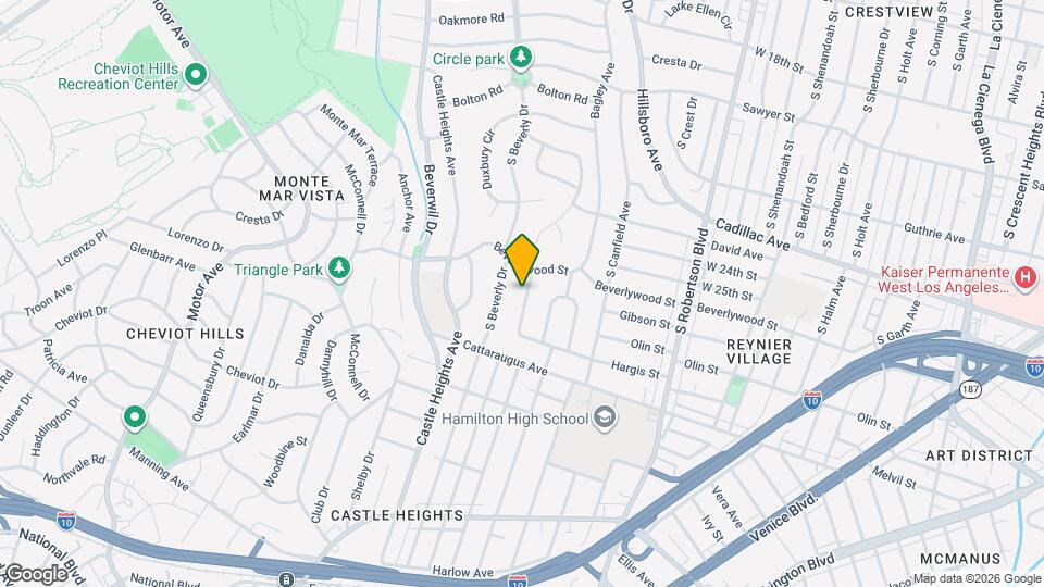2625 Cardiff Ave Map and Location Details