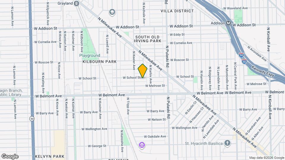 4129 W School St Map and Location Details