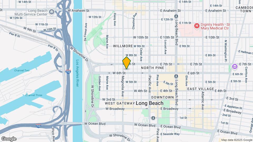 445 W 6th St Map and Location Details