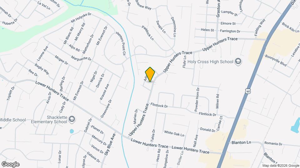 6212 Upper Hunters Trace Map and Location Details