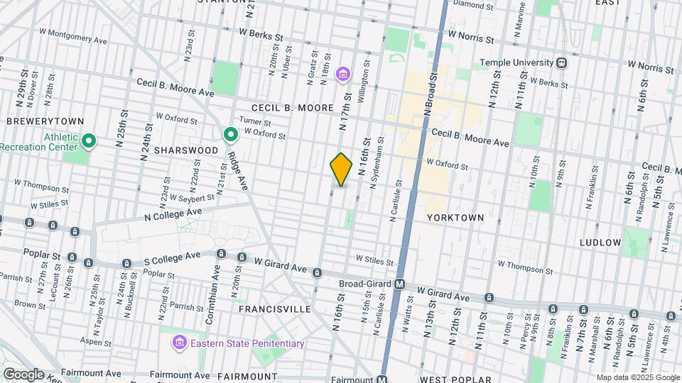 1422 Willington St Map and Location Details