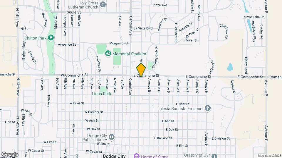 1710 Avenue A Mapa y Detalles de la Ubicación