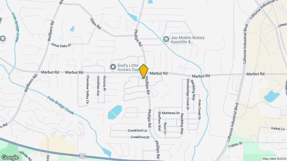 2201 Phillips Rd Map and Location Details