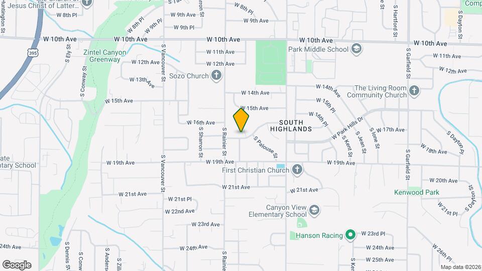 1714 W 17th Ave Map and Location Details