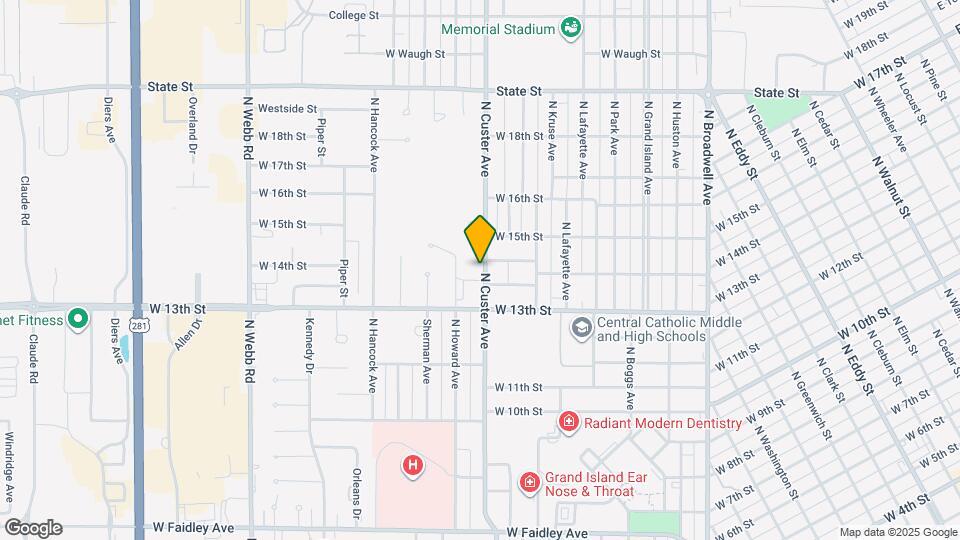 1410 N Custer Ave Map and Location Details