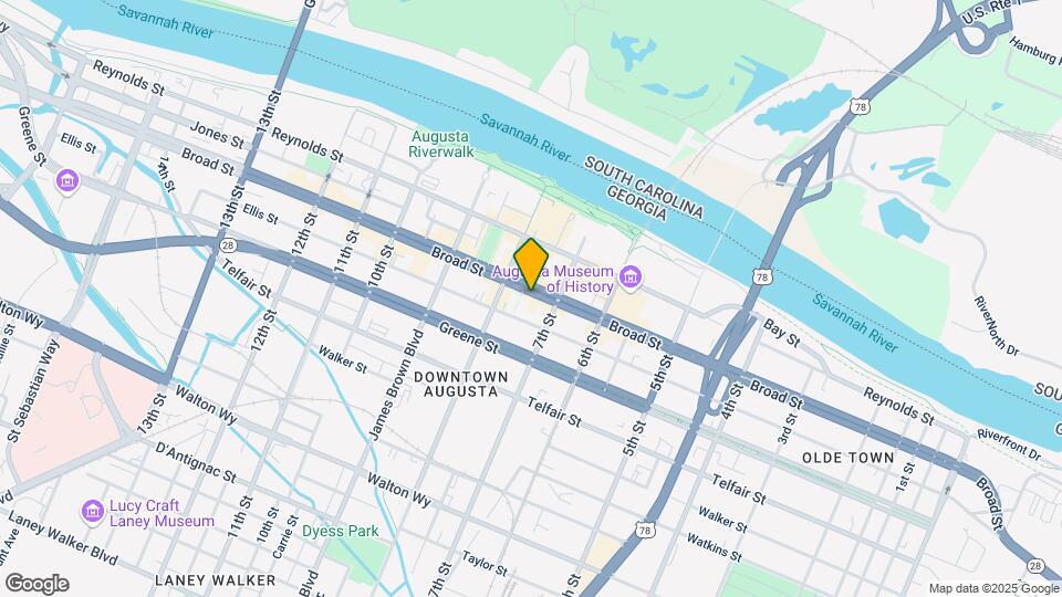728 Broad St Map and Location Details