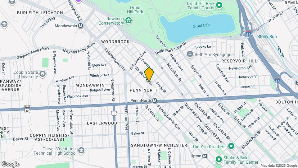 2504 Woodbrook Ave Map and Location Details