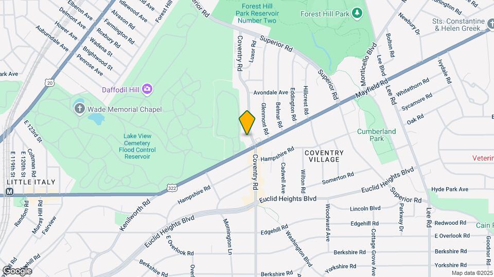 1726 Coventry Rd Mapa y Detalles de la Ubicación