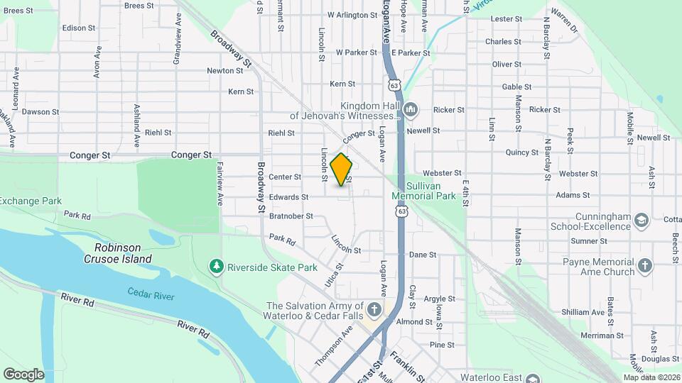 214 Edwards St Map and Location Details