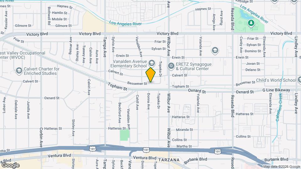 19014 Bessemer St Map and Location Details