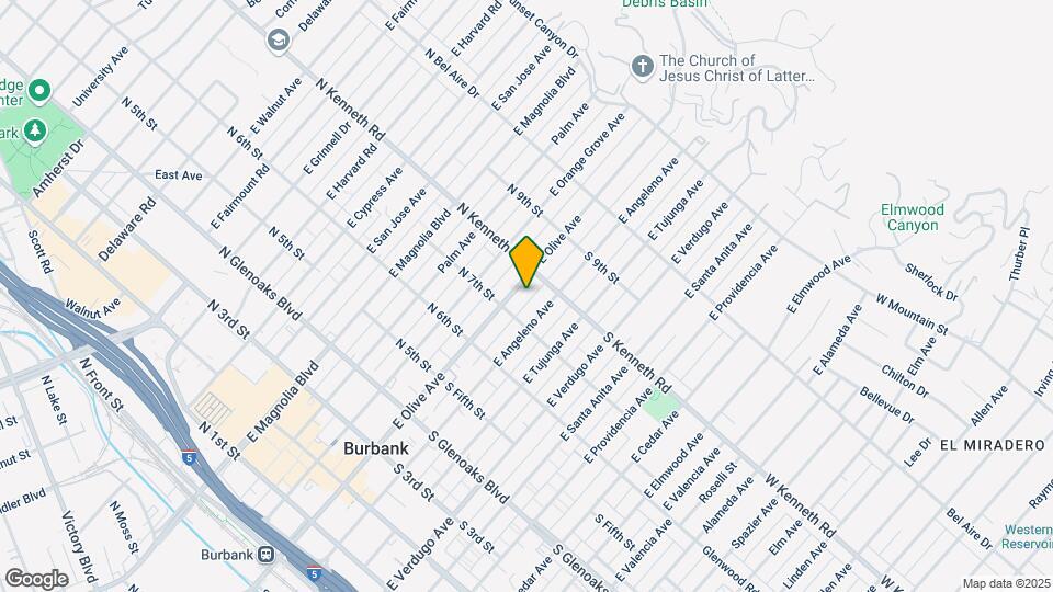722 E Olive Ave Mapa y Detalles de la Ubicación