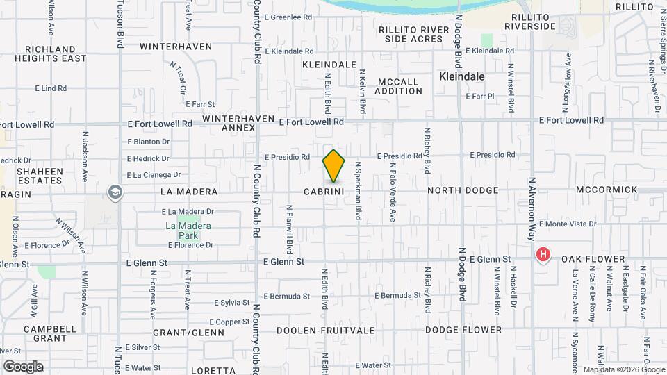 3313 E Blacklidge Dr Mapa y Detalles de la Ubicación