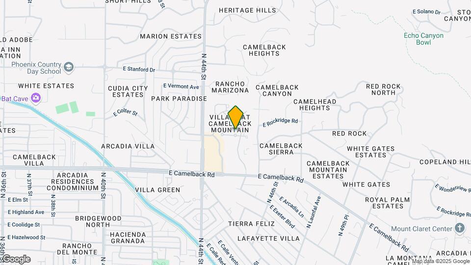 4446 E Camelback Rd, Unit Unit 112 Map and Location Details