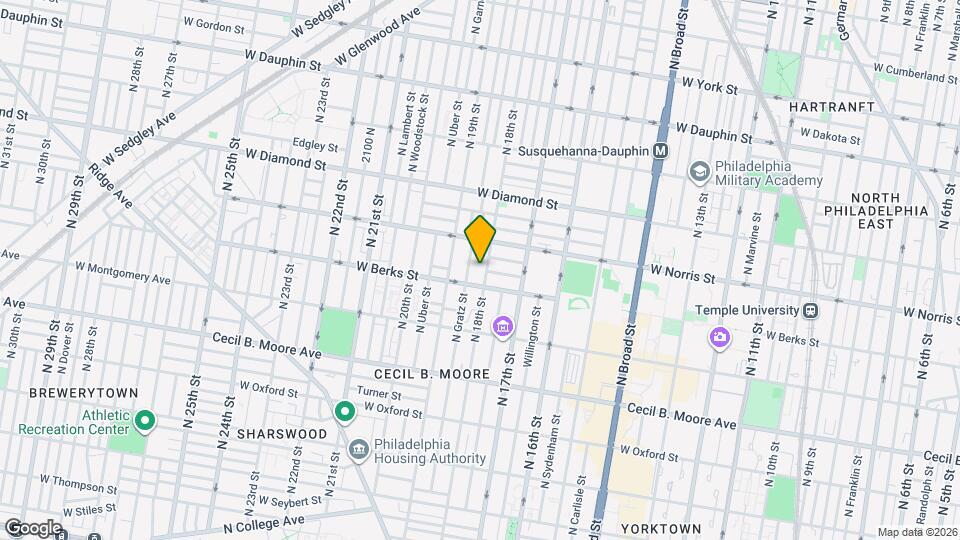 1920 N 18th St Map and Location Details