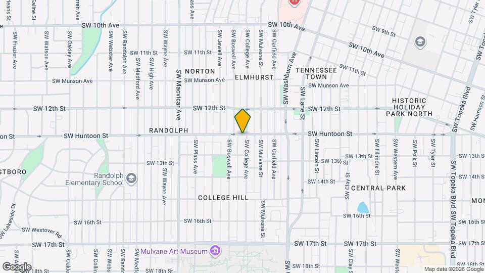 1801 SW Huntoon St Map and Location Details