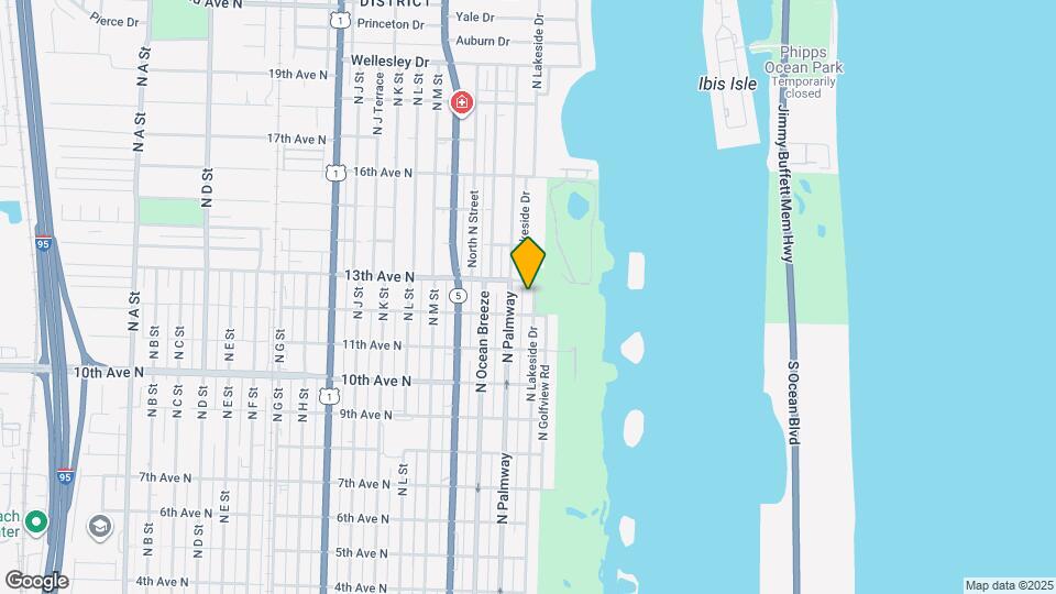 1219 N Lakeside Dr Mapa y Detalles de la Ubicación